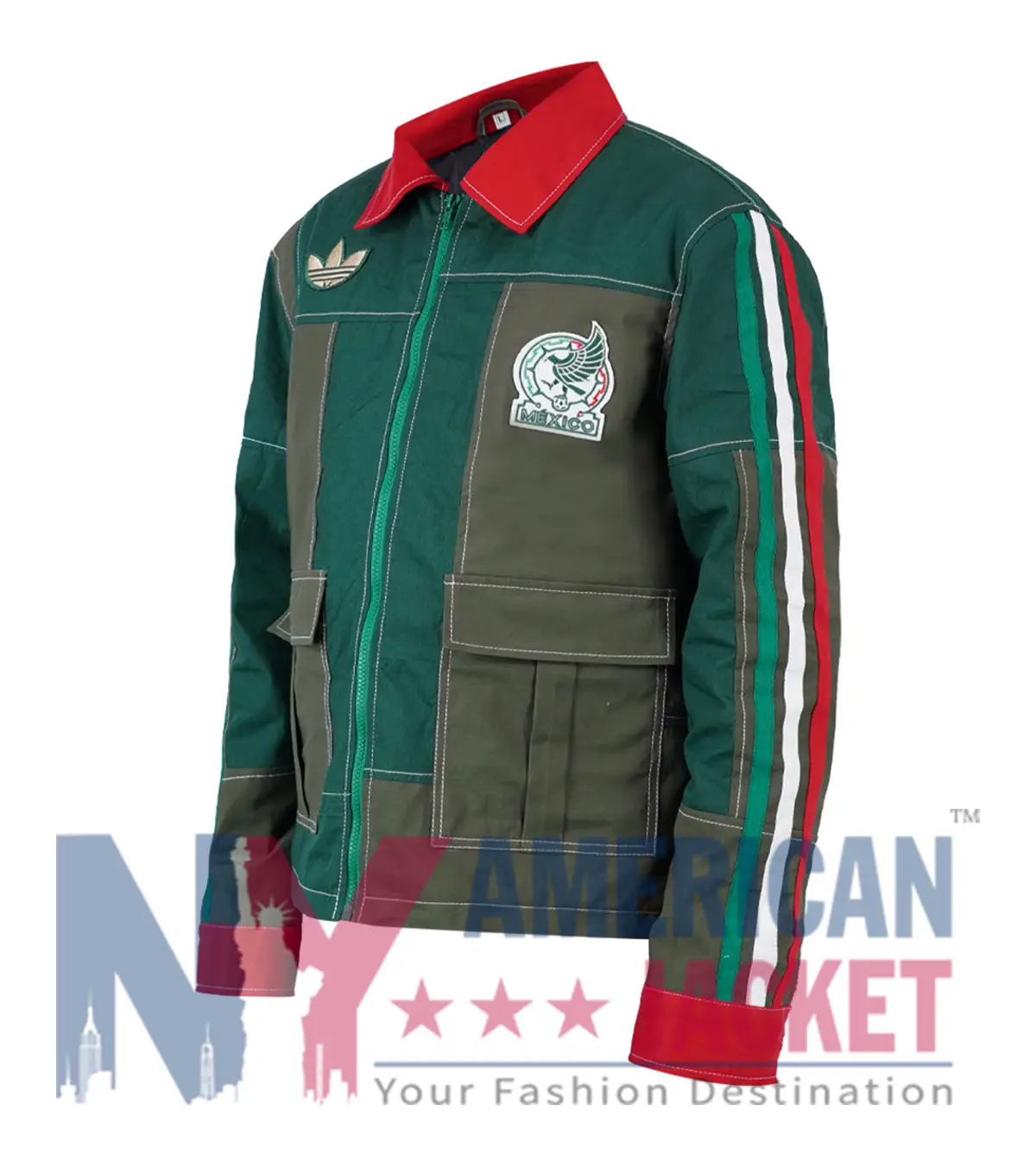 Mexico Adidas Green Worker Jacket