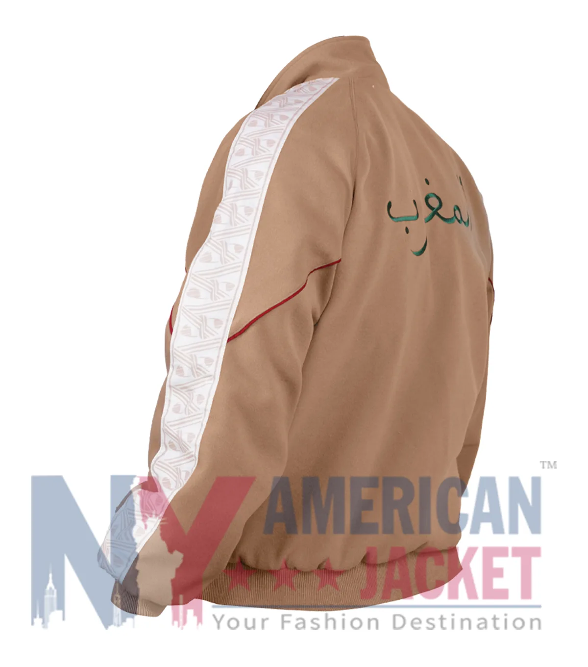 Morocco World Cup 2026 Anthem Jacket Side View