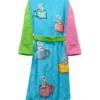 Multicolor Terry Towel Bathrobe
