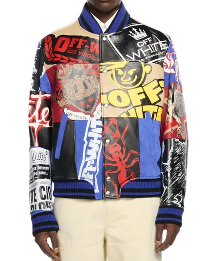 Multipatch Off White Varsity Jacket