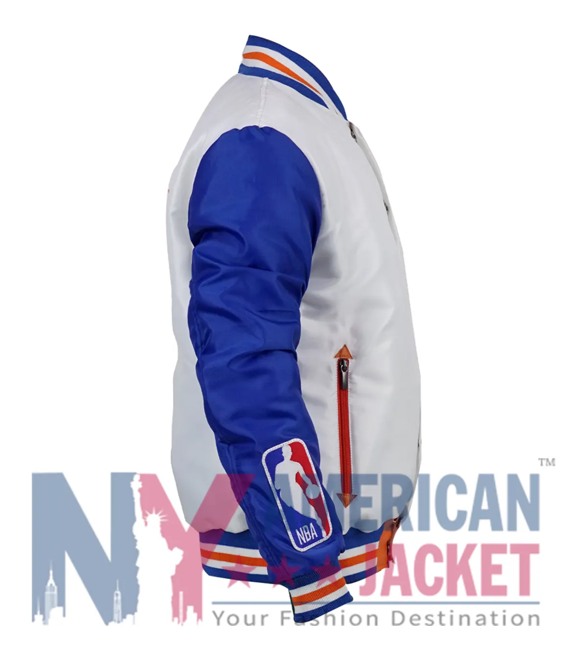 NY Knicks Anne Hathaway Varsity Jacket