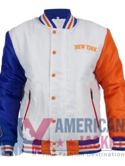 NY Knicks Varsity Anne Hathaway Jacket