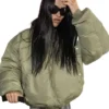 NYFW 2026 Amelia Bomber Gray Jacket