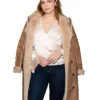 NYFW 2026 Bailee Madison Shearling Coat