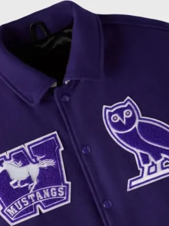 OVO x Western University Mustangs Campus Varsity Jacket