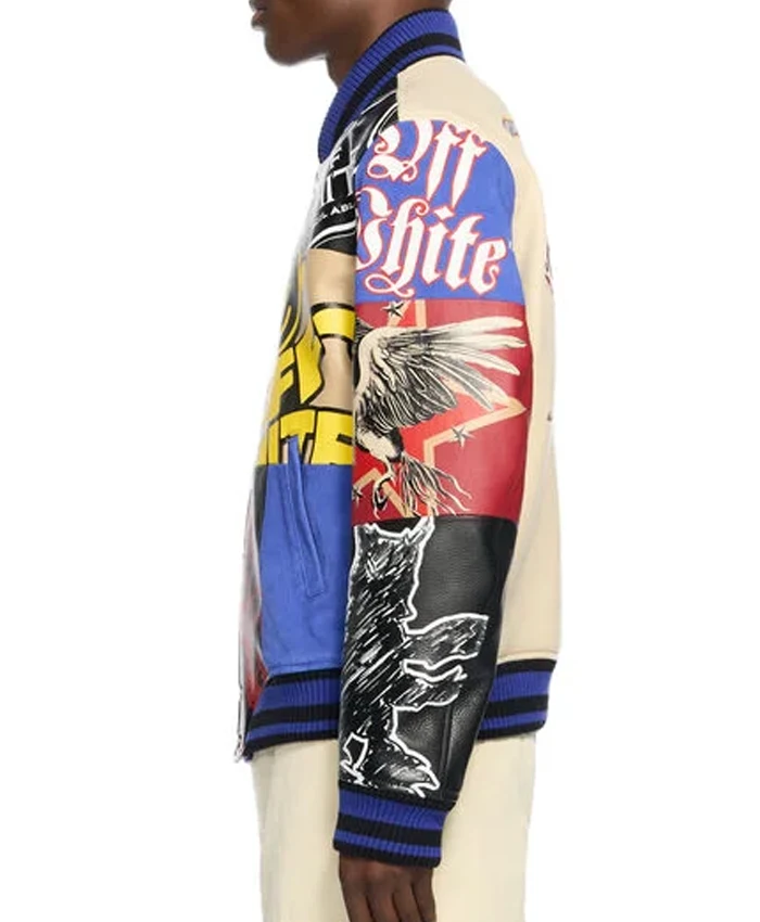 Off White Varsity Multipatch Jacket