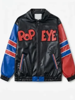 Popeye The Sailor Man Leather Jacket