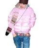 Puffer Timothee Chalamet Pink Jacket