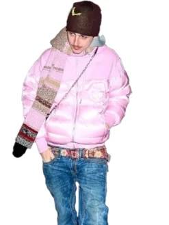 Puffer Timothee Chalamet Pink Jacket