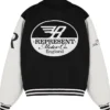 Represent Racing Black Varsity Jacket