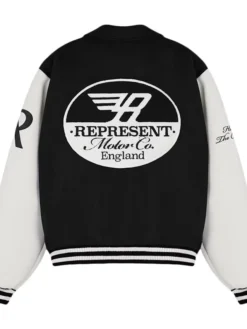Represent Racing Black Varsity Jacket
