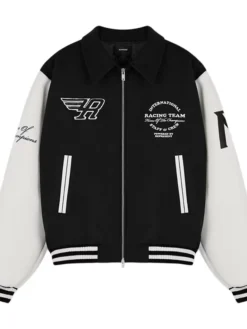 Represent Racing Varsity Black Jacket