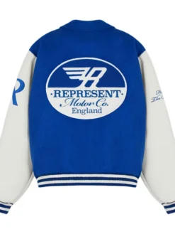 Represent Racing Varsity Blue Jacket