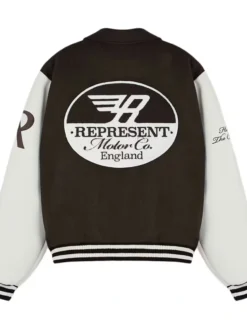 Represent Racing Varsity Brown Jacket