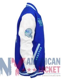 Retro Seattle Seahawks Classic Rib Varsity Jacket