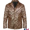 Sailor Wild at Heart Nicolas Cage Snakeskin Leather Jacket front view
