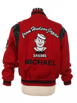 Sailors Michael Jackson Red Varsity Jacket