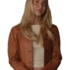 Scream 7 Isabel May Brown Leather Jacket