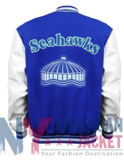 Seattle Seahawks Retro Classic Rib Varsity Jacket