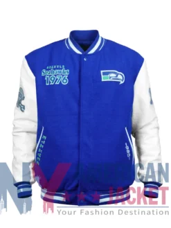 Seattle Seahawks Rib Retro Classic Varsity Jacket