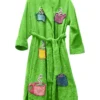 Spa Green Terry Towel Bathrobe