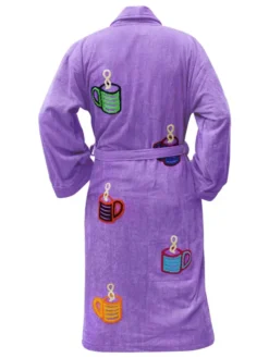 Spa Terry Towel Purple Bathrobe