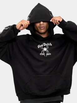 Spider Black Crest Hoodie