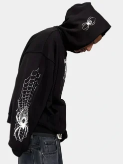 Spider Crest Black Hoodie