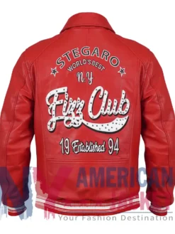 Stegaro Red Club Fizz Leather Jacket