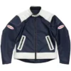Stussy Navy Blue Moto Jacket