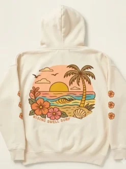 Sunset Surf Vintage Hoodie