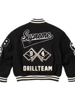 Supreme Drill Team Black Varsity Jacket