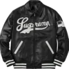 Supreme SS16 Uptown Black Leather Jacket