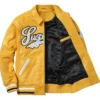 Supreme SS16 Uptown Leather Yellow Jacket