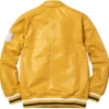 Supreme SS16 Uptown Yellow Leather Jacket