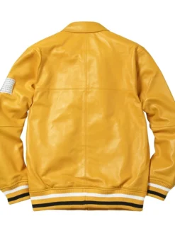 Supreme SS16 Uptown Yellow Leather Jacket