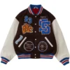 Supreme Tiger Varsity Brown Jacket