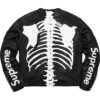 Supreme Vanson Leather Black Bones Jacket