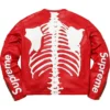 Supreme Vanson Leather Red Bones Jacket