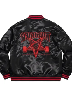 Supreme x Thrasher Satin Varsity Jacket