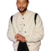 The Voice S29 John Legend Varsity White Jacket