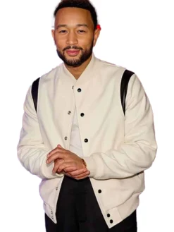 The Voice S29 John Legend Varsity White Jacket