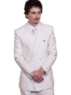 Timothée Chalamet Oscars 98th White Suit