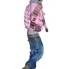 Timothee Chalamet Puffer Pink Jacket