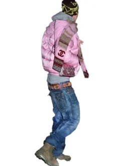 Timothee Chalamet Puffer Pink Jacket