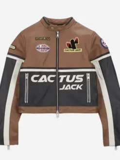 Travis Scott Cactus Jack Leather Jacket