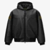 Vanson Essentials Leather BomberHooded
