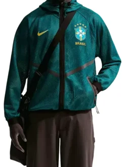 World Cup 2026 Brazil Mesh Anthem Jacket