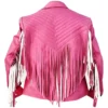 A Minecraft Jason Momoa Pink Leather Jacket
