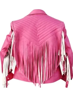 A Minecraft Jason Momoa Pink Leather Jacket